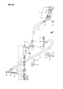 RM250 Задний тормозной цилиндр