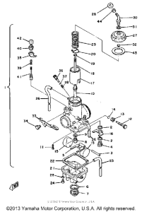 YZ100G Карбюратор