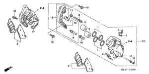 CBF1000 Передний суппорт