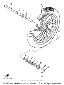 XV920J Переднее колесо