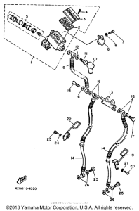 XV1100E Главный тормозной цилиндр