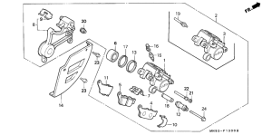 NX650 Задний суппорт