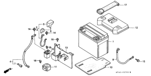 VFR750F Аккумулятор