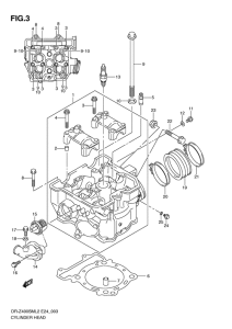 DR-Z400 Головка цилиндров