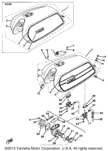 XS500D Топливный бак
