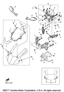 YZF-R1S Обтекатель 1