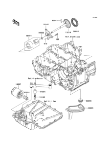 ZX1400 Насос масляный  / фильтр масляный