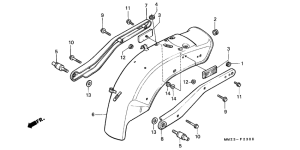 CMX450 Заднее крыло