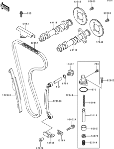 EX250 Распред вал