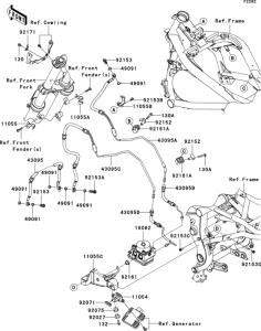 ER650 Тормозные трубки