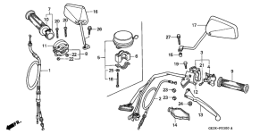 NSR50S Handle lever / switch /  cable