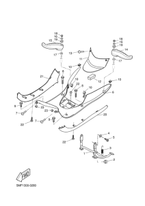 XN125 Stand. footrest