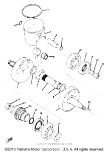 SC500 Коленвал и поршни
