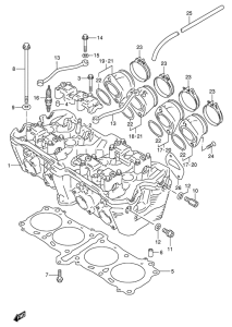 GSX-R1100 Головка цилиндров