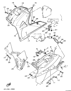 TZR125 Обтекатель 2