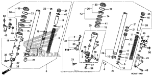 GL1800 (ABS) Передняя вилка