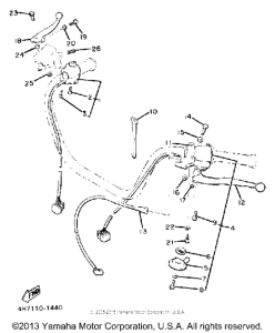 XJ650J Рулевые переключатели
