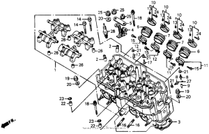 CB1000F Головка цилиндров
