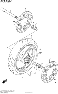 GSX-S750 Front Wheel (Gsx-S750L5 E03)