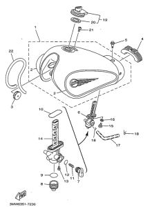 SR125 Топливный бак