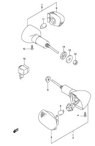GS500 Поворотники