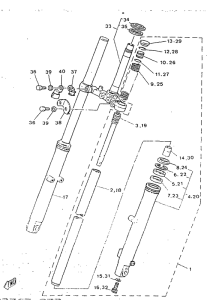 SR250 Передняя вилка
