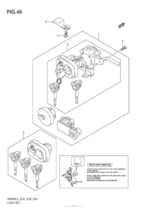AN650 Lock Set (An650L3 E33)