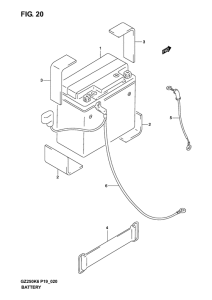 GZ250 Аккумулятор