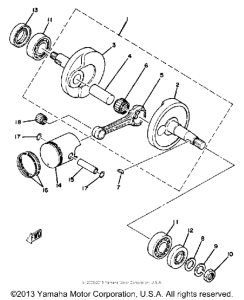 QT50J Коленвал,поршни