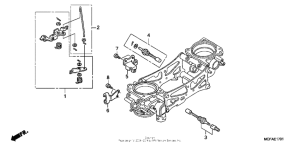RVT1000R Throttle body (component parts)