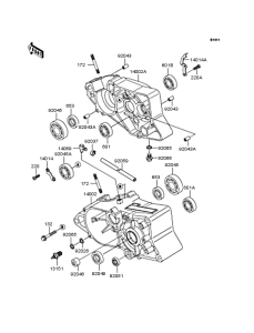KMX50 Картер двигателя