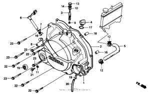 NS50 Крышка картера правая