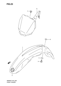 RM250 Переднее крыло