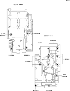 EX250 Болты крепления картера