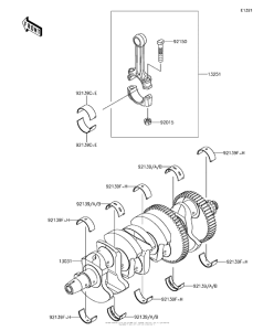 KLZ1000 Коленвал