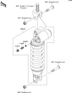 ZX600 Амортизатор