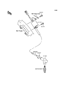 KX125 Катушка зажигания