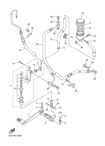 FJR1300AS Задний торм цилиндр
