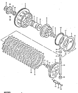 GSX750 Бендикс