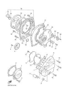 XJR1300 Крышка картера двигателя