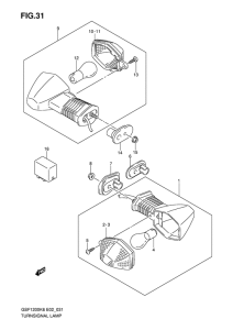 GSF1200S Поворотники