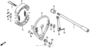 GL650I Задний тормоз