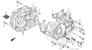 XLX350 Картер двигателя