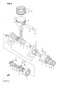 DR650 Вал коленчатый