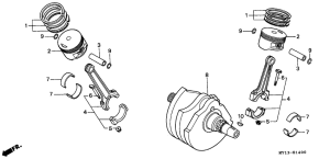 XRV750 Crankshaft / piston