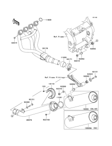 ZX900 Muffler comp