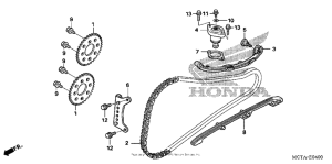 FSC600 (ABS) Cam chain + tensioner