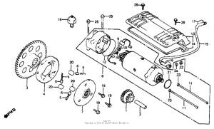 CB750SC Стартер