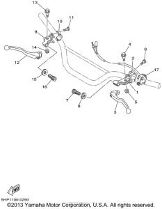 TTR125P Рулевые переключатели