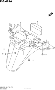 UH200 Rear Fender (Uh200Al5 P28)